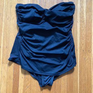 Merona Black Strapless One Piece Swimsuit